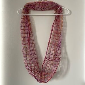 Textured Silk Infinity Scarf